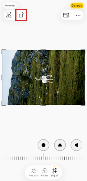 Foto bijnsijden en draaien